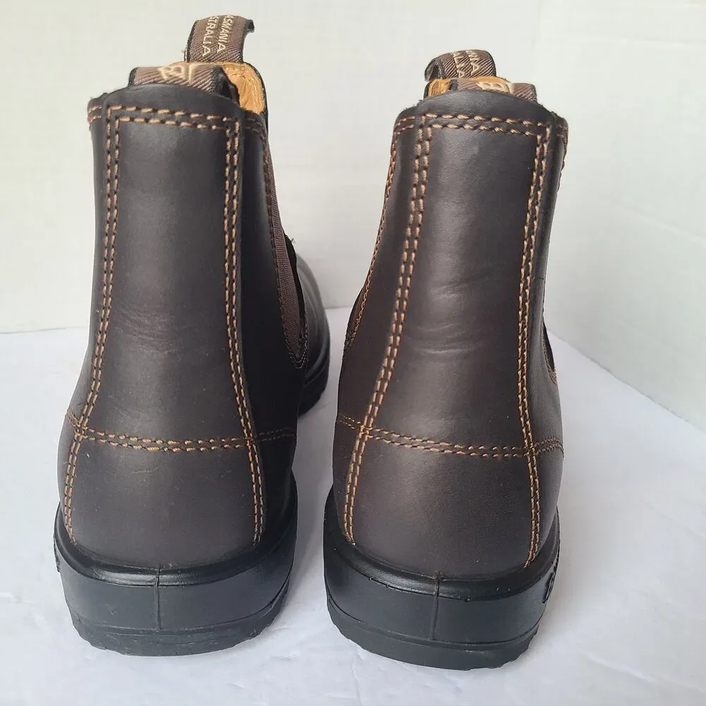 Blundstone Brown Leather Chelsea Work Boots SPS Xtra Men’s Size 9 Oil Resistant
